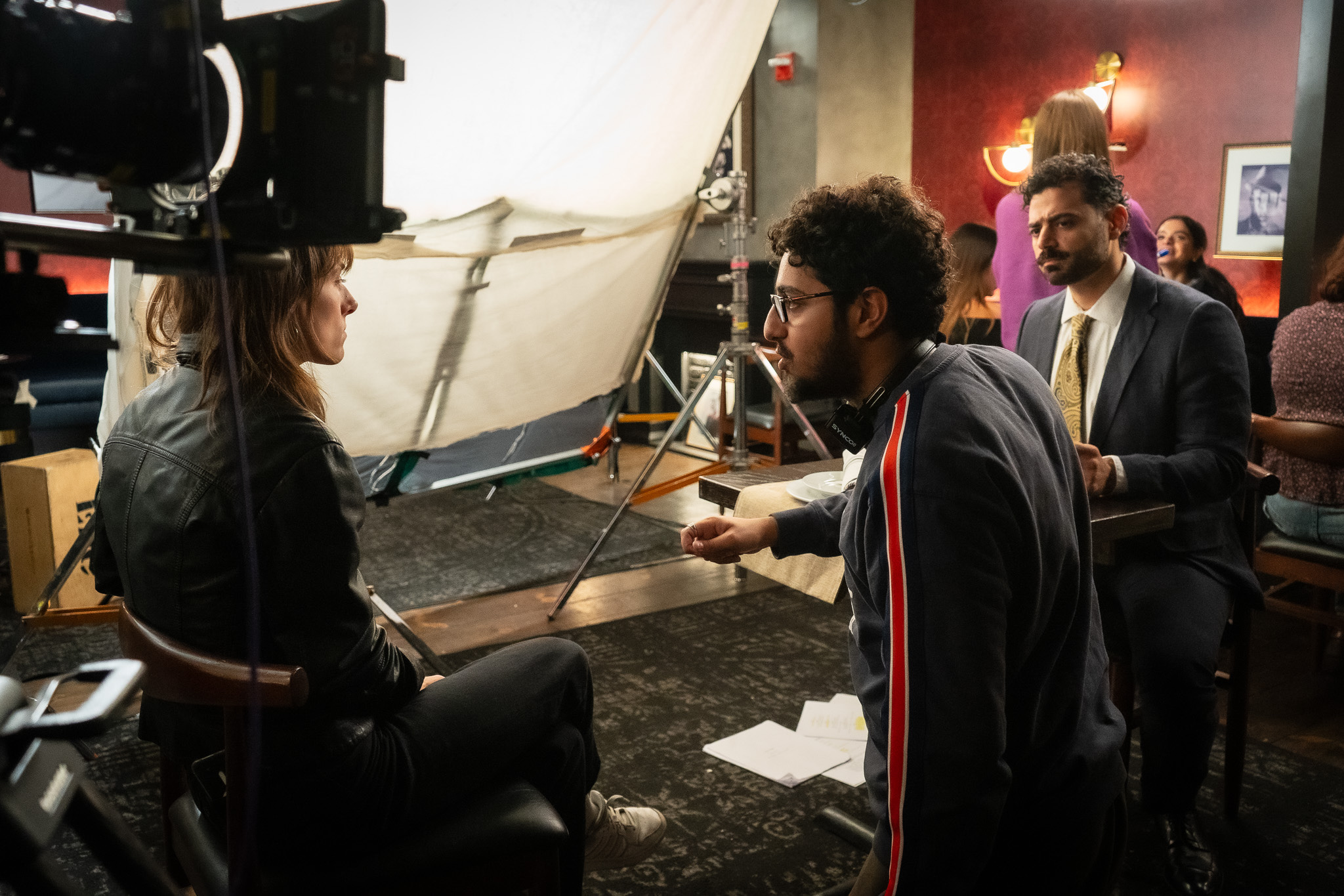 Zaid Sater — on set