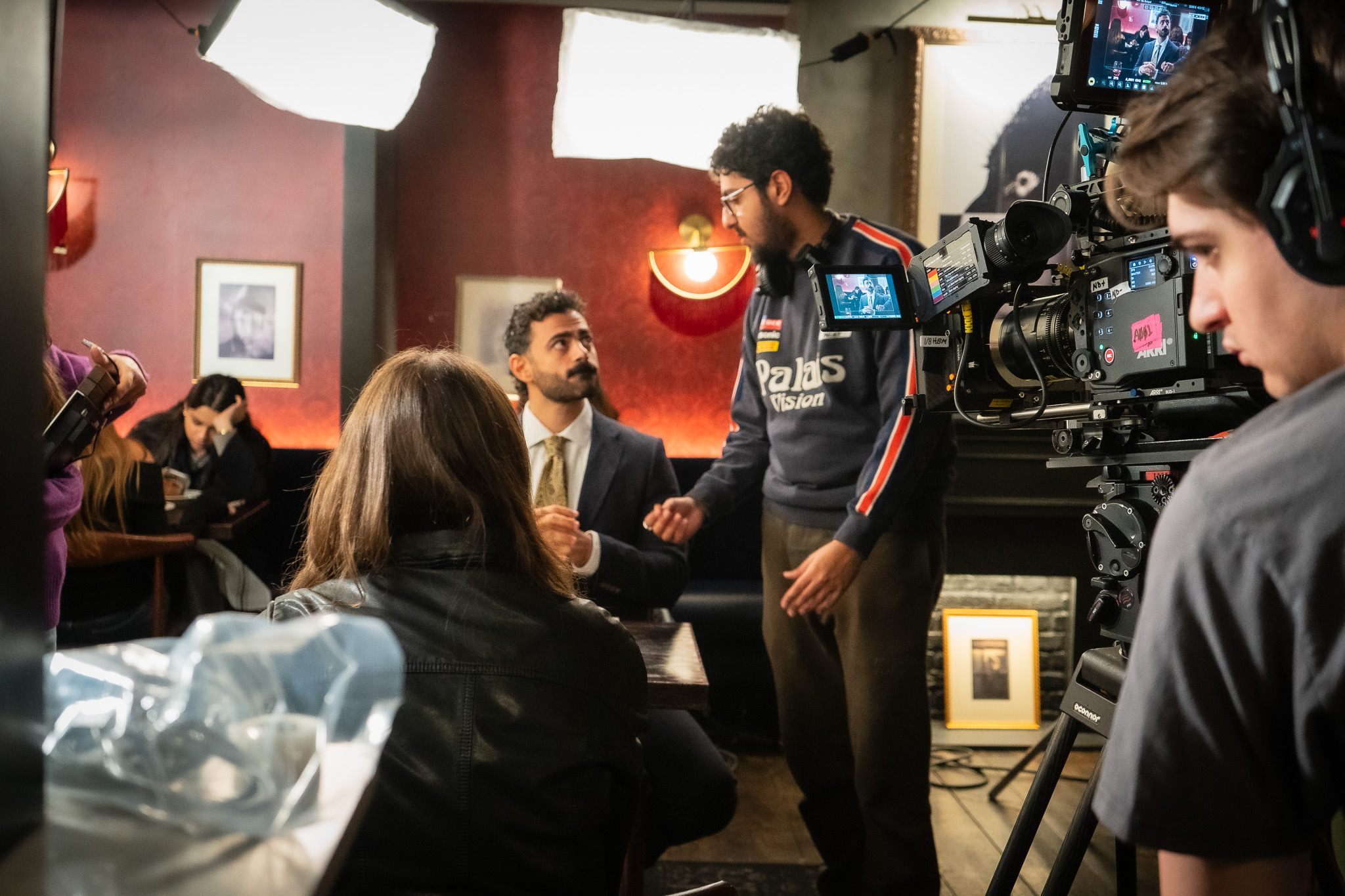 Zaid Sater — on set